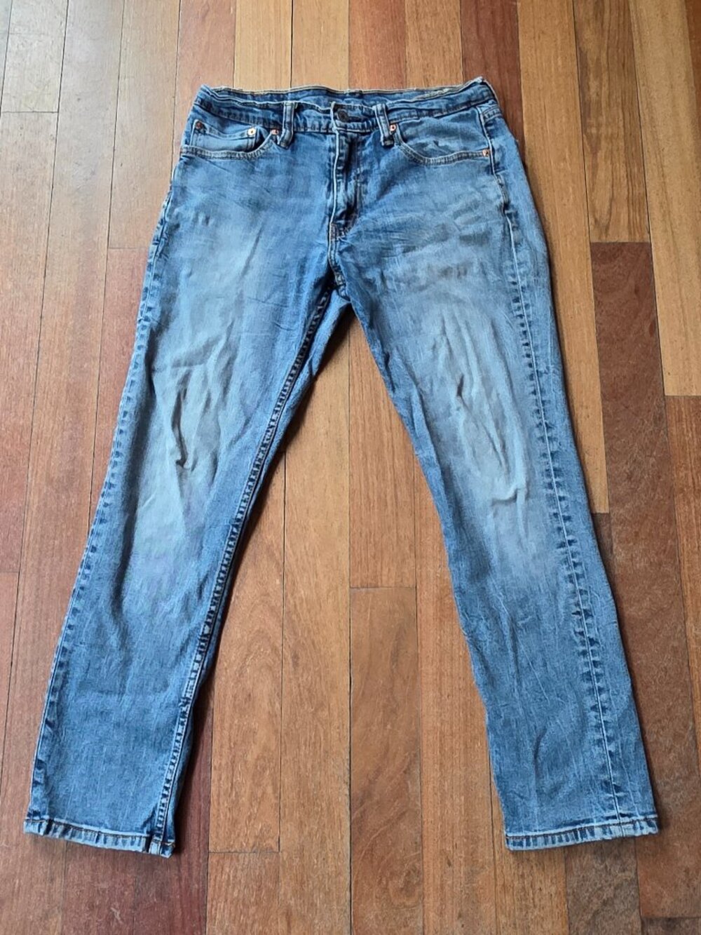 Levi's Light Wash Faded Straight Leg Jeans Size W30 L27.5